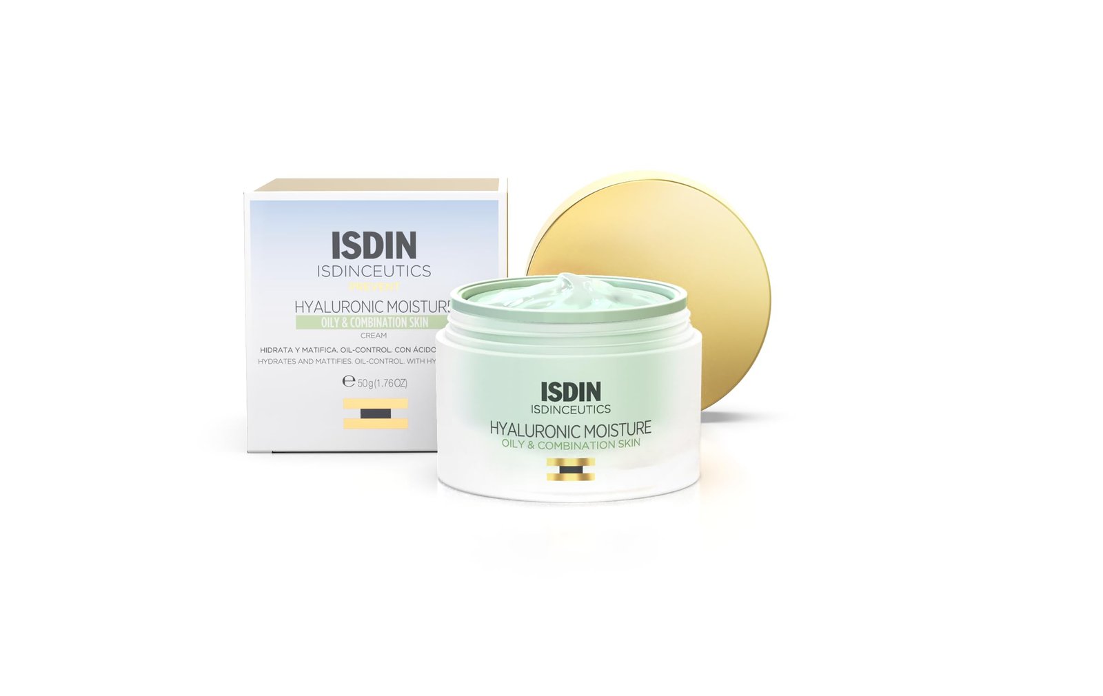 51cPPRQ23fL.jpg ISDIN - Hyaluronic Moisture (peaux grasses) – Image 1